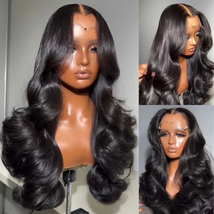 $100 Off| Bouncy and Soft Body Wave Glueless 7×5/13×4 Lace Front Wigs Flash Sale