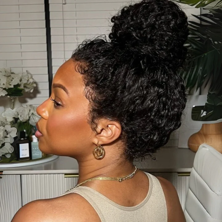 $100 Off| Deep Curly Snug Fit 360 Invisible Strap Glueless Lace Frontal Wig Flash Sale - Image 3
