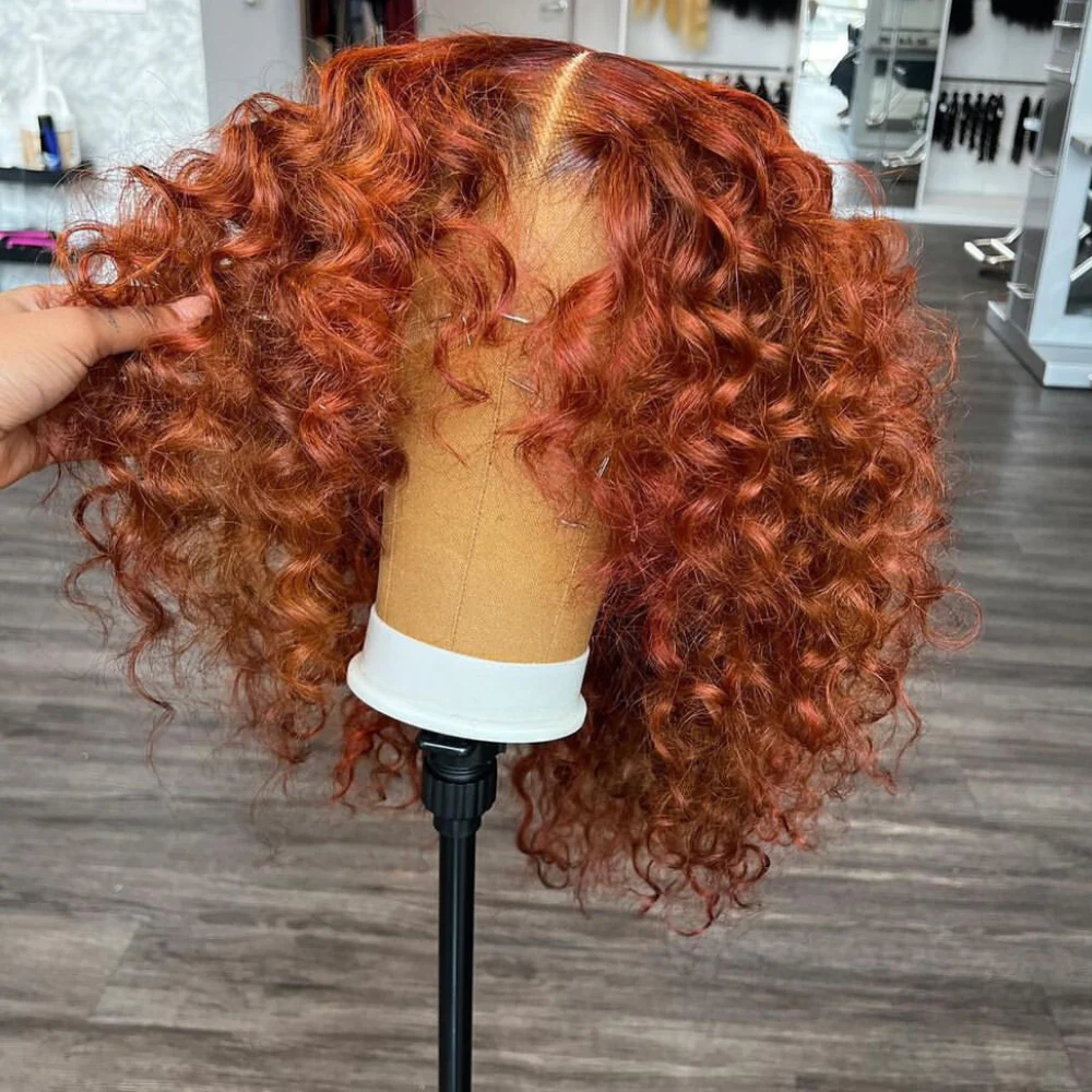 Extra 60% OFF |Ginger 13X4/4x4 Curly Glueless Lace Front Human Hair Wigs For Women No Code Needed Flash Sale -Amanda Hair  Flash Sale - Image 3