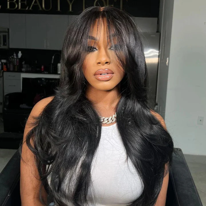 3 Wigs for $199 |  18" Body Wave Bangs Wig + 16" Full 250% Density Kinky Curly 6×4 Lace Wig + Classic Bob Wig Flash Sale - Image 2