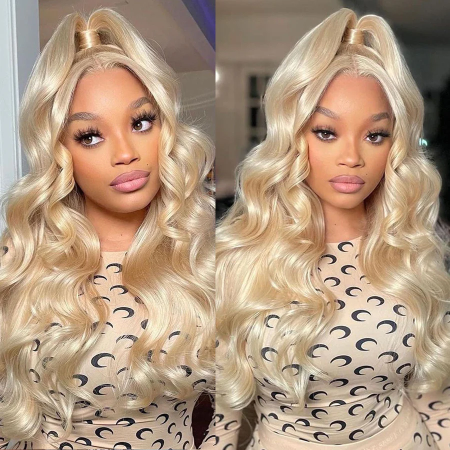 24H Fast Shipping | 613 Blonde Body Wave 13x4 HD Lace Wig Virgin Human Hair Wigs Flash Sale - Image 2