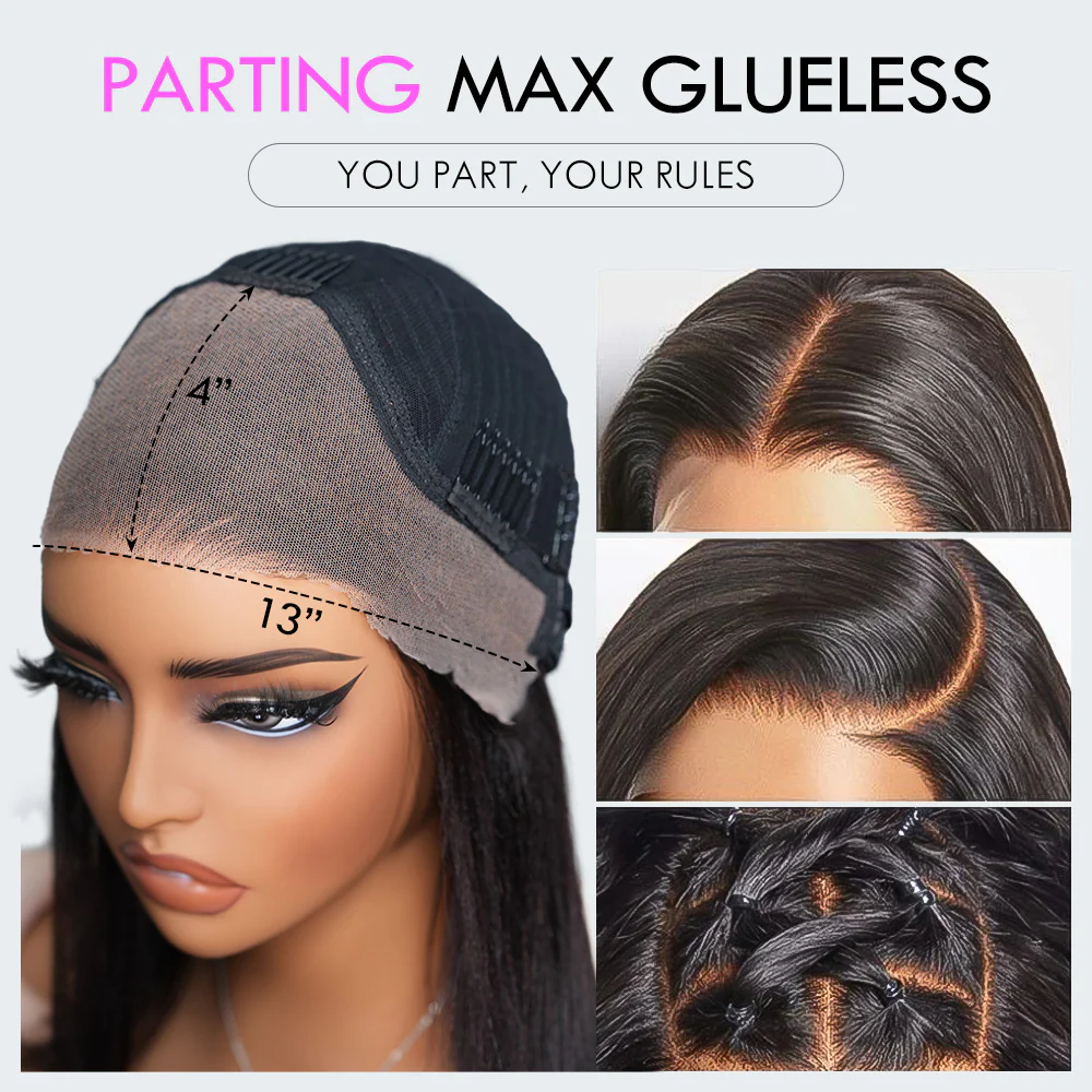 $119=28'' | 24H Fast Shipping Glueless Butterfly Layered Cut Yaki Straight Lace Front Wigs Flash Sale (only for US orders) - Image 7