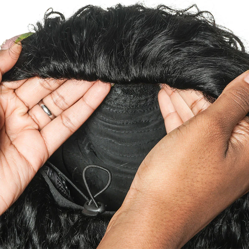 3 In 1 Half Wig Burmese Curly Spiral Curls End Glueless Flexible Fit Drawstring Put On And Go Flash Sale - Amanda Hair - Image 9
