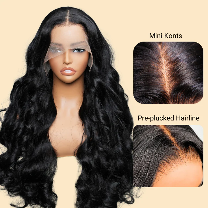 $119=28 Inch | 24H Fast Shipping 200% Density 3D Bouncy Body Wave HD Transparent Lace Front Wig Flash Sale - Image 7