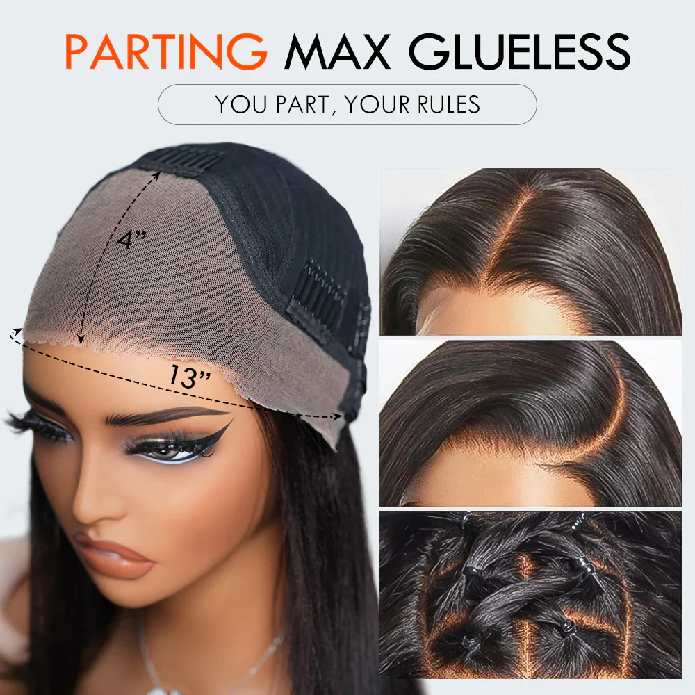 $119=28 Inch | 24H Fast Shipping 200% Density 3D Bouncy Body Wave HD Transparent Lace Front Wig Flash Sale - Image 9