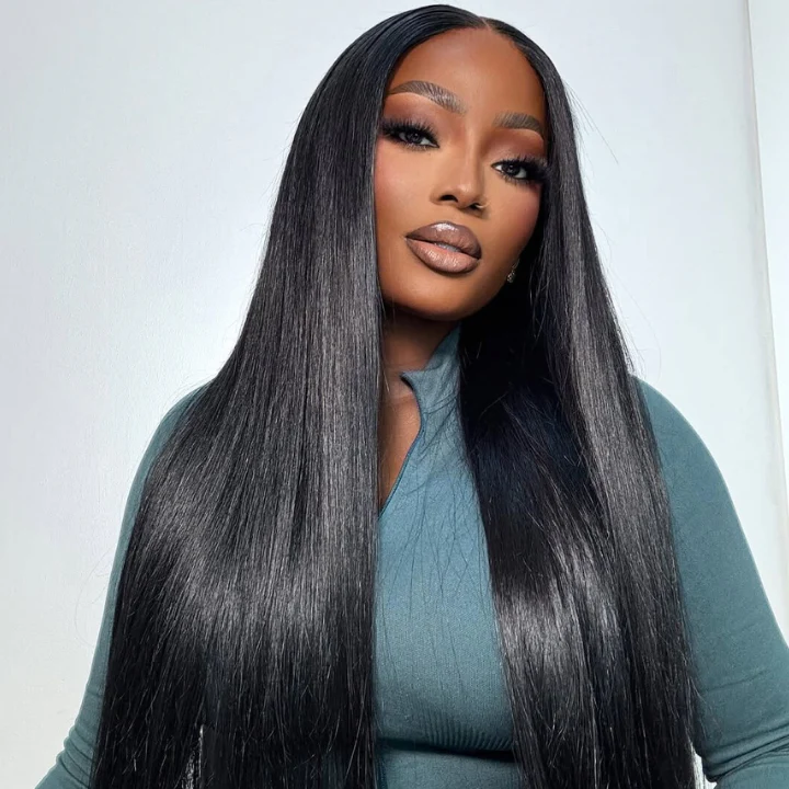 Add $30 for Extra Wig| Double Drawn Long Straight Hair Wigs 13x6 Clear Transparent Lace Frontal Wig 22"-26" Flash Sale