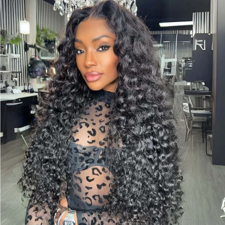 MaxPre 13x4 300% Density Luxury custom wigs Loose Wave Glueless Lace Wigs Virgin Human Hair Transparent Lace Front Deep Wave Wig  - Amanda Hair - Image 5