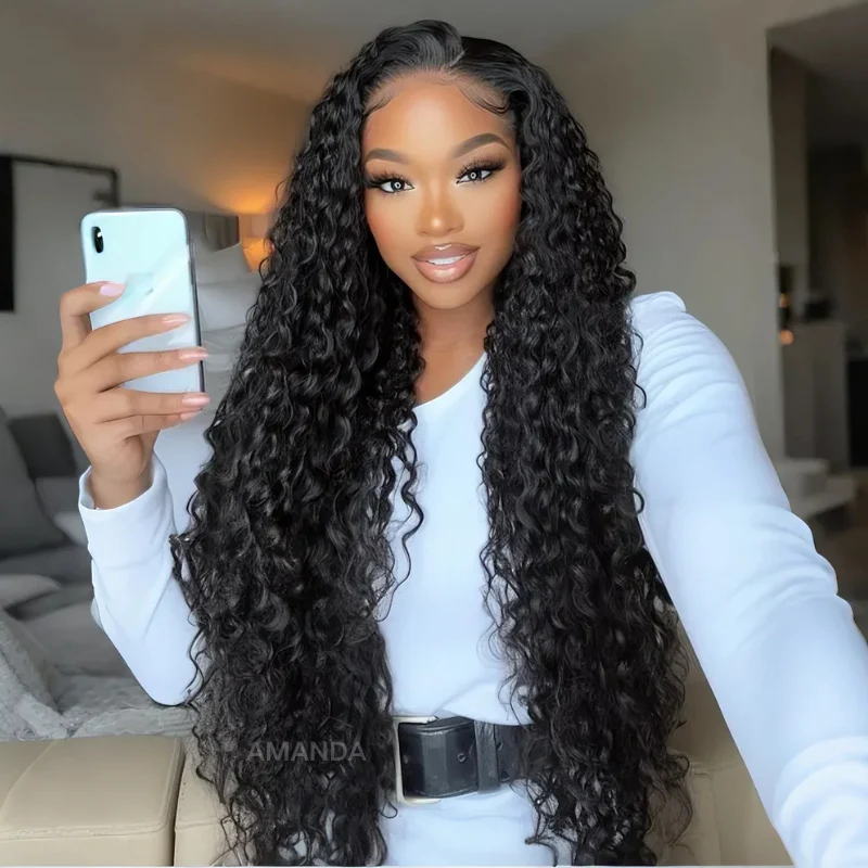 Add $10 for Extra Wig| Long Curly 7x5 Pre Cut Lace Wig Glueless HD Transparent Lace Wig Flash Sale - Image 5