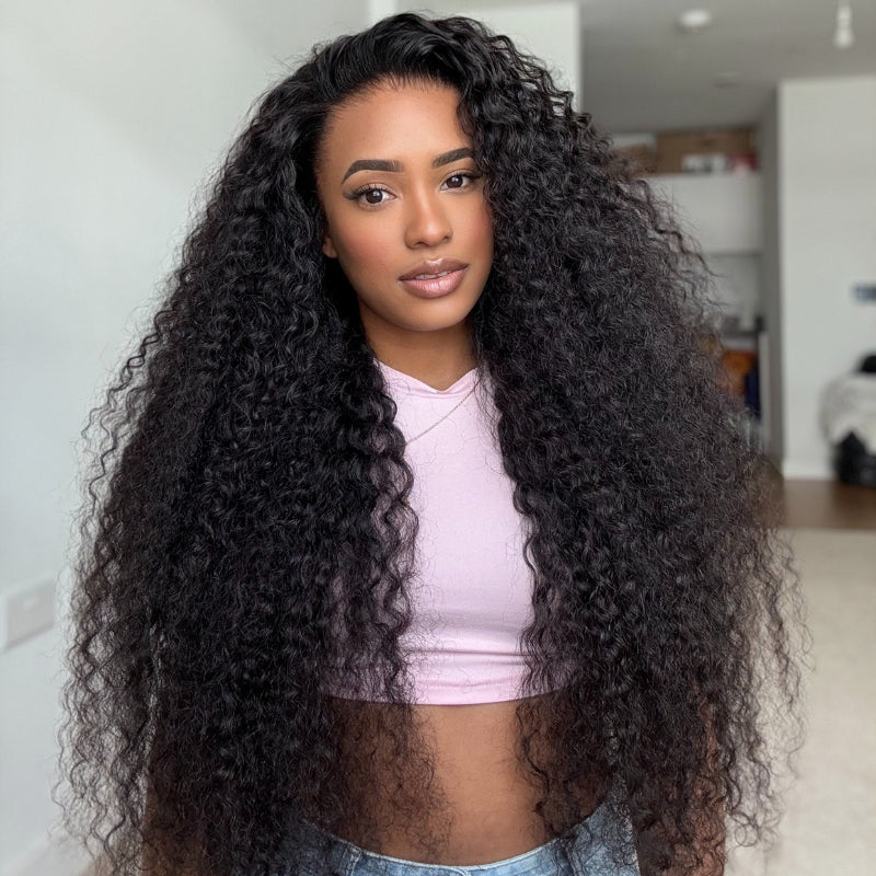 Add $10 for Extra Wig| Long Curly 7x5 Pre Cut Lace Wig Glueless HD Transparent Lace Wig Flash Sale - Image 6