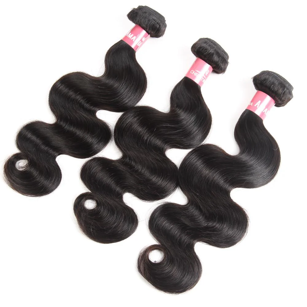 Body Wave 3 Bundles With 13*4 Frontal Weave Natural Color Brazilian 10A Grade 100% Remi Human Hair Sale - Amanda Hair - Image 2
