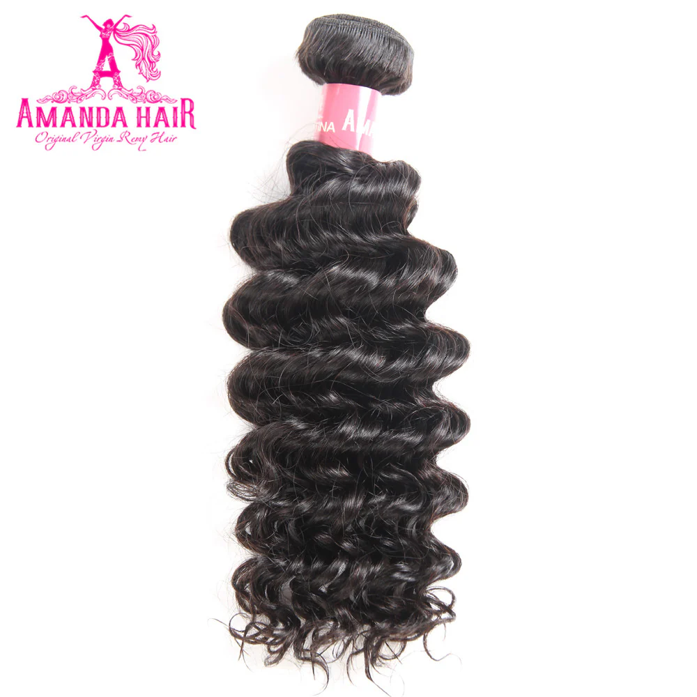 Deep Wave Hair Bundle 100% Human Virgin Hair Wave Hair - Amanda Hair