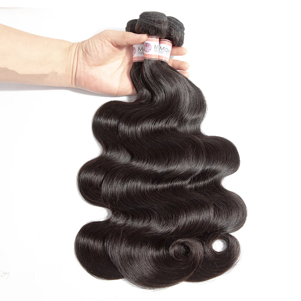 Brazilian Body Wave 4 Bundles With 13*4 Lace Frontal 10A Grade 100% Remi Human Hair - Amanda Hair - Image 2