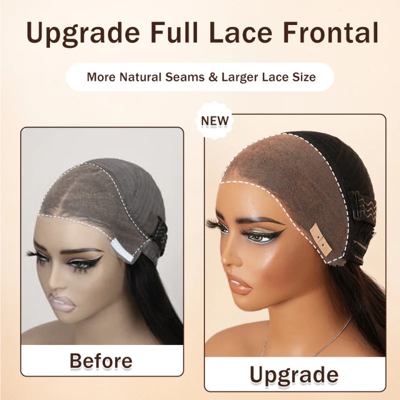 Highlight Brown Colored Loose Wave Glueless 13x4 Full Lace Front Wigs Human Hair - Amanda Hair - Image 7