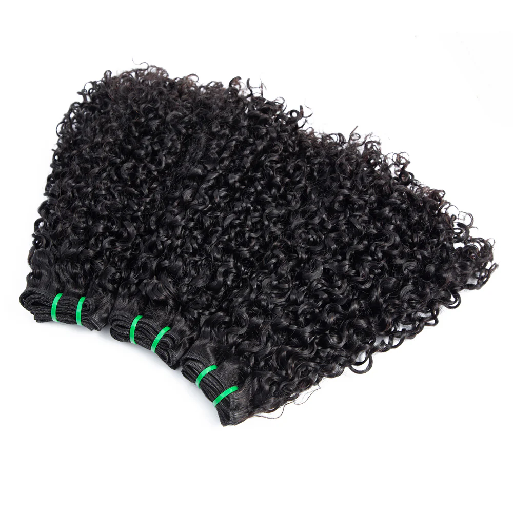 High Quality Fumi Hair Cuticle Aligned Pixie Curl Brazilian Double Drawn Hair Bundles-Amanda Hair