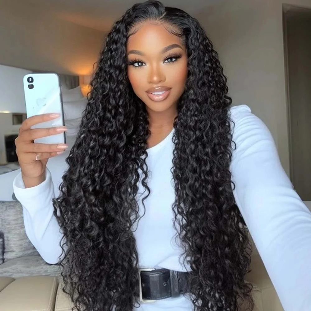 $59.9=22" Wig| Long Curly Hair 13×4 HD Lace Frontal Wig Thick 200% Density Black Friday Flash Sale