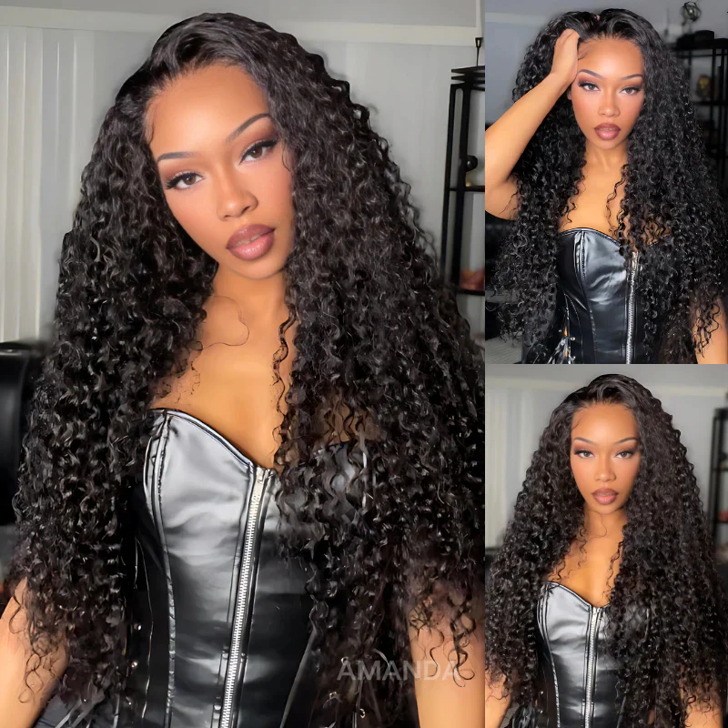 Bogo Flash Sale| Highlight Honey Blonde Mix Brown Loose Wave Glueless 7x5 HD Lace Wig + Pre Everything Long Curly Hair 13x4 Full Lace Frontal Wig - Image 4
