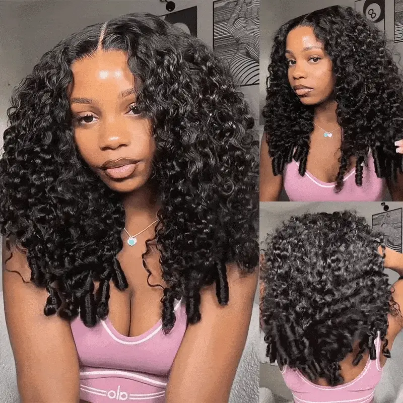Amanda Luxury Burmese Curly 7x5 Glueless HD Lace Put On and Go Affordable Human Hair Wig Flash Sale