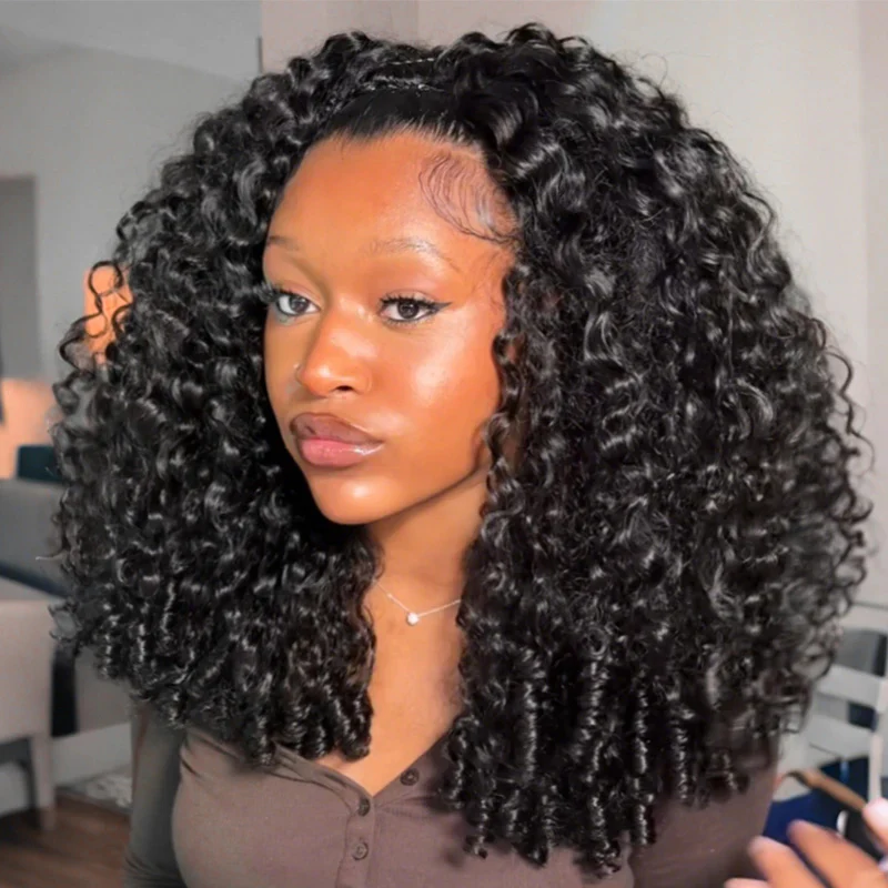 Amanda Luxury Burmese Curly 7x5 Glueless HD Lace Put On and Go Affordable Human Hair Wig Flash Sale - Image 3