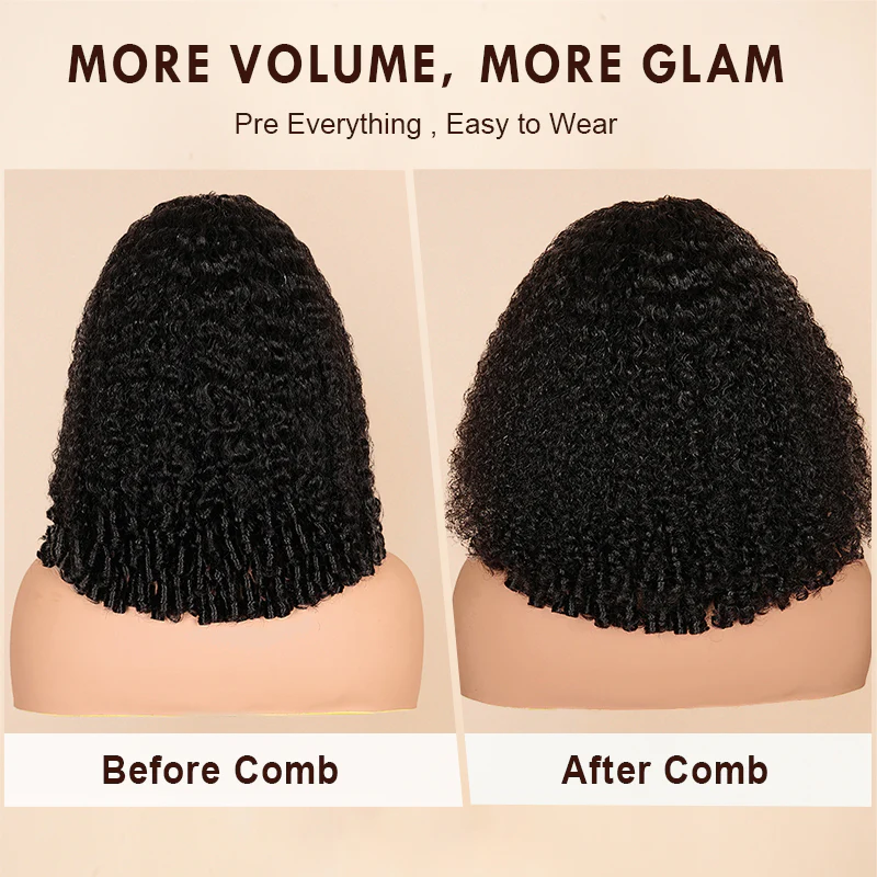 Amanda Luxury Burmese Curly 7x5 Glueless HD Lace Put On and Go Affordable Human Hair Wig Flash Sale - Image 6