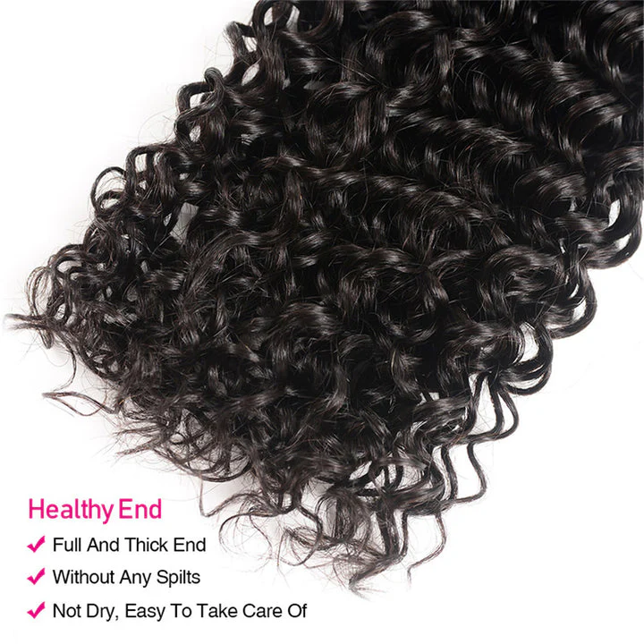 Curly 3 Bundles With 4*4 Lace Closure 10A Grade 100% Remi Human Hair - Amanda Hair - Image 4