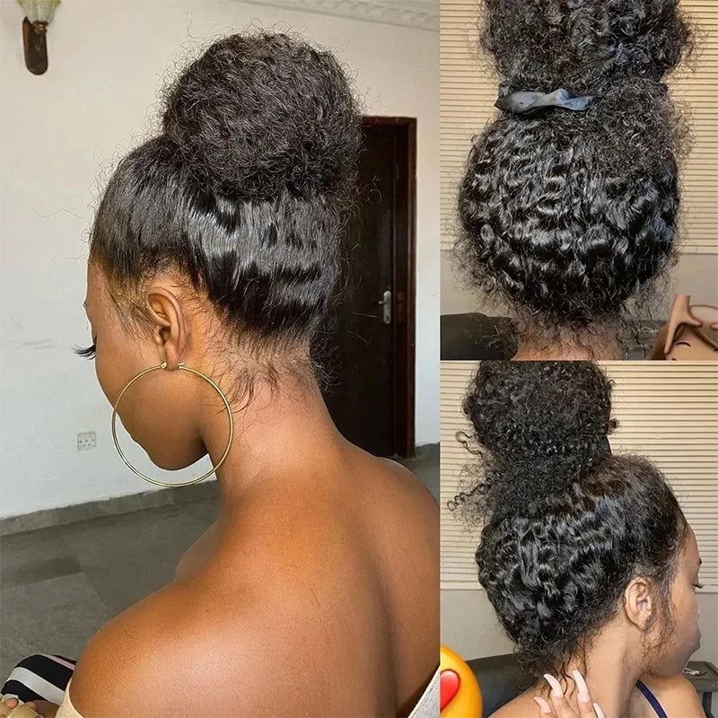 Outre Dominican Curly Deep Curly Snug Fit 360 Invisible Strap Glueless Pre-Bleached And Pre-Cut Lace Human Hair Wig - Image 10