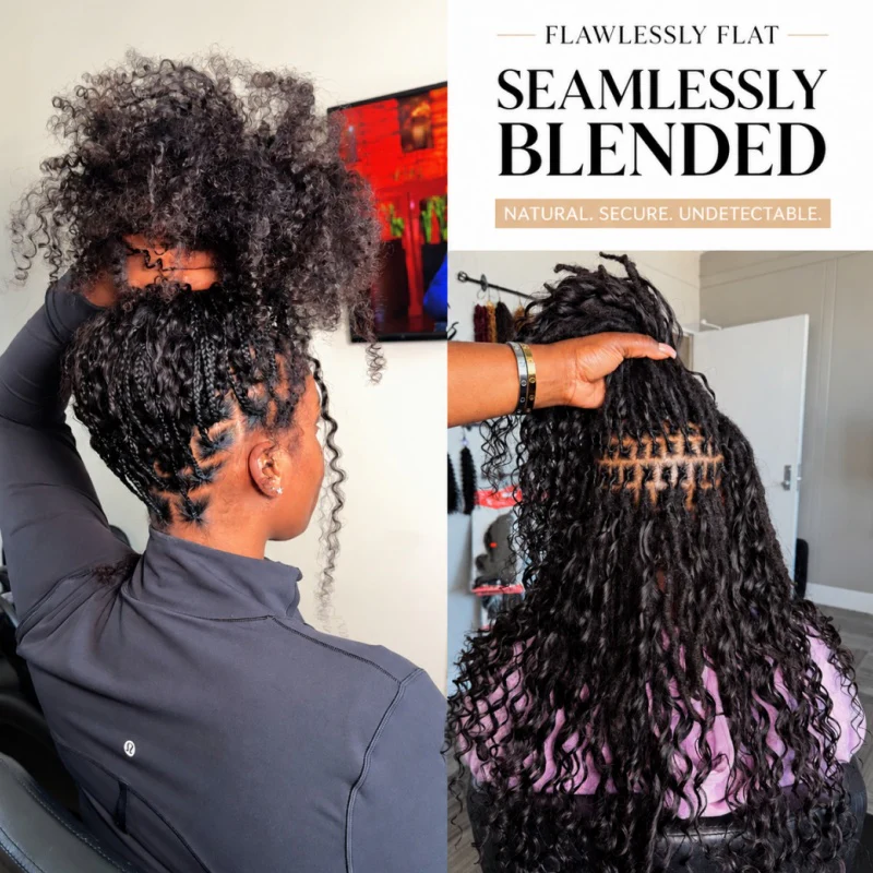 Burmese Curly Feather Crochet Human Hair for Miracle Knots Boho Braids - Image 3