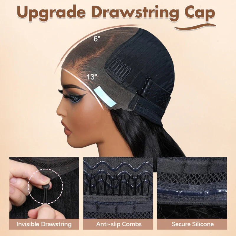 200% Double Drawn Density Burmese Curly Glueless 13x6 HD Lace Wig - Image 8