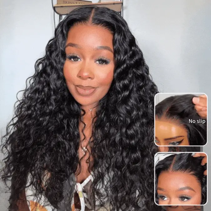 Extra 60% OFF|  Glueless Water Wave 7x5/ 13x4 Transparent HD Lace Wig Pull and Go Invisible Drawstring Wigs Flash Sale - Image 3