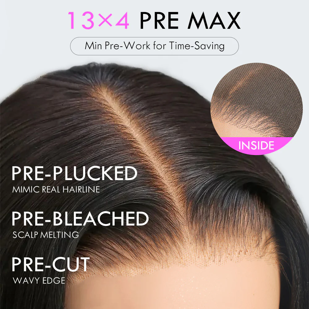 Extra 60% OFF|  Glueless Water Wave 7x5/ 13x4 Transparent HD Lace Wig Pull and Go Invisible Drawstring Wigs Flash Sale - Image 9