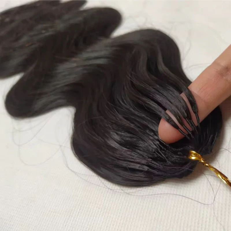 Feather Crochet Human Hair Bundles Water Wave / Body Wave for Boho Braids with Miracle Knots Flash Sale - Image 6
