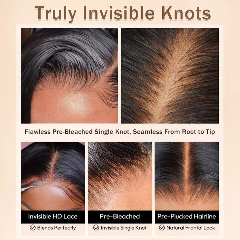 Buy 1 Get 1 Free Chocolate Brown Full Density Glueless 7x5 Lace Colored Straight/ Loose Wave Human Hair Wig - Image 7