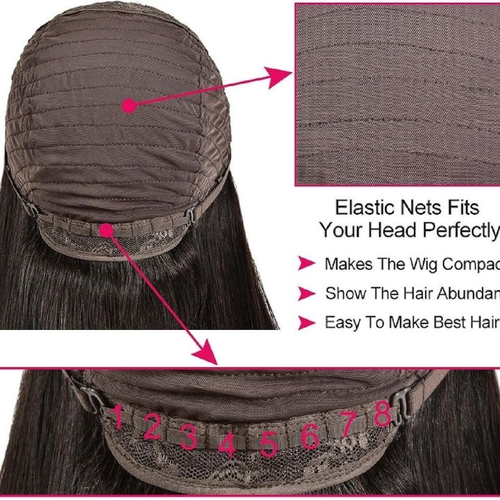 Buy 1 Get 1 Free Glueless Water Wave Reddish Brown 7x5 Lace / 13x4 Lace Front Wigs Dark Auburn Colored 250% Density Wig - Image 5