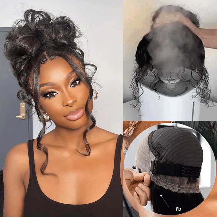 Glueless 360 Lace Frontal Wig  Body Wave Invisible Strap Tug Go Pre Everything Lace Wigs