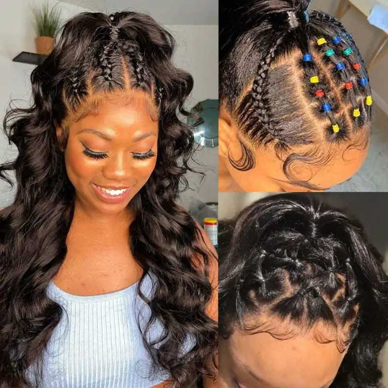 Glueless 360 Lace Frontal Wig  Body Wave Invisible Strap Tug Go Pre Everything Lace Wigs - Image 2