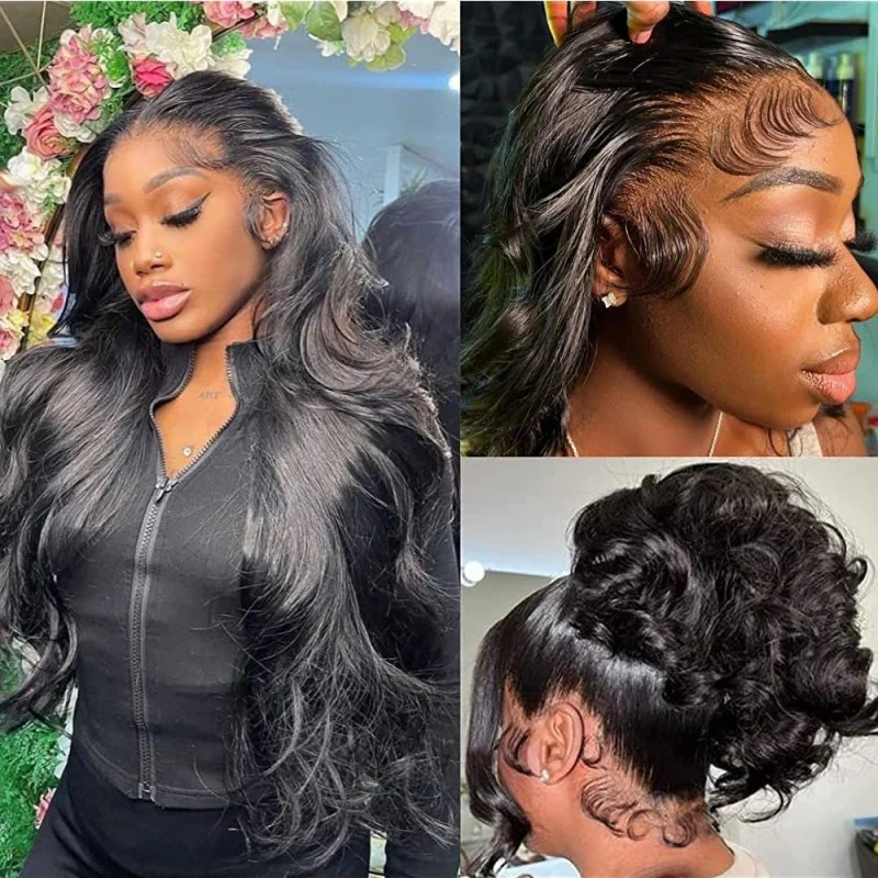 Glueless 360 Lace Frontal Wig  Body Wave Invisible Strap Tug Go Pre Everything Lace Wigs - Image 3