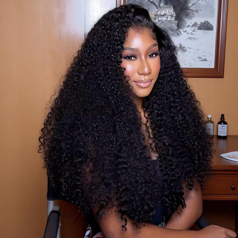 300% Density Luxury Deep Wave Virgin Human Hair HD Full Lace Front Wig Super Double Drawn Level  - Amanda Hair - Image 4
