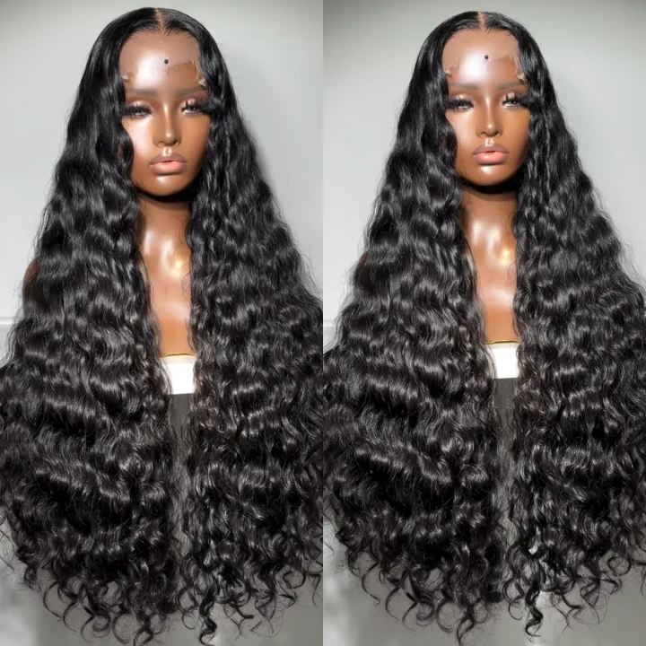 MaxPre 13x4 300% Density Luxury custom wigs Loose Wave Glueless Lace Wigs Virgin Human Hair Transparent Lace Front Deep Wave Wig  - Amanda Hair