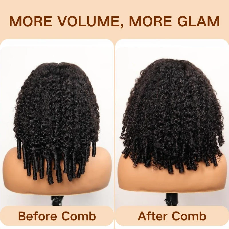 $119=20'' | Upgrade V Part Curly Wig With Burmese Curly Ends Invisiable Drawstring Glueless Human Hair Wig Flash Sale - Image 5